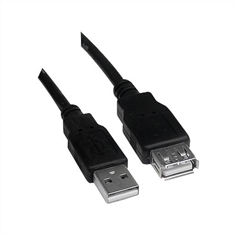 Cabo Extensão USB (M) x USB (F) - 1.8M PRETO - Fortrek